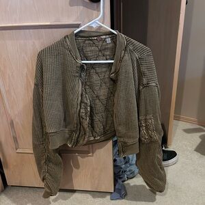 NWT Free People Klara Quilted Bomber